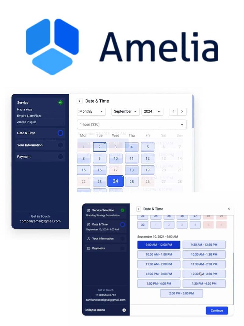 Amelia Booking Appointment Eklentisi Elite Lisansı