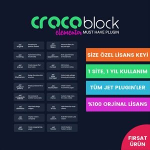 Crocoblock Pro Lisansı - Tüm JetPluginler