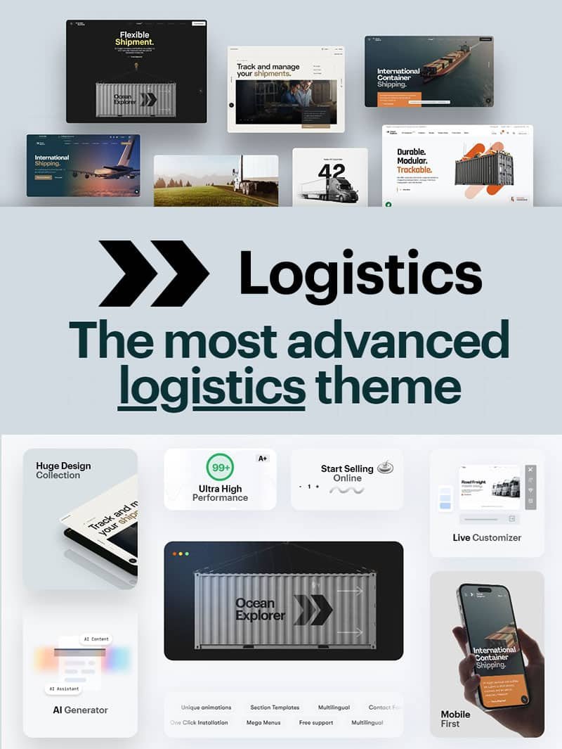 LogisticsHub Lojistik Tema - KOMPLE LİSANS