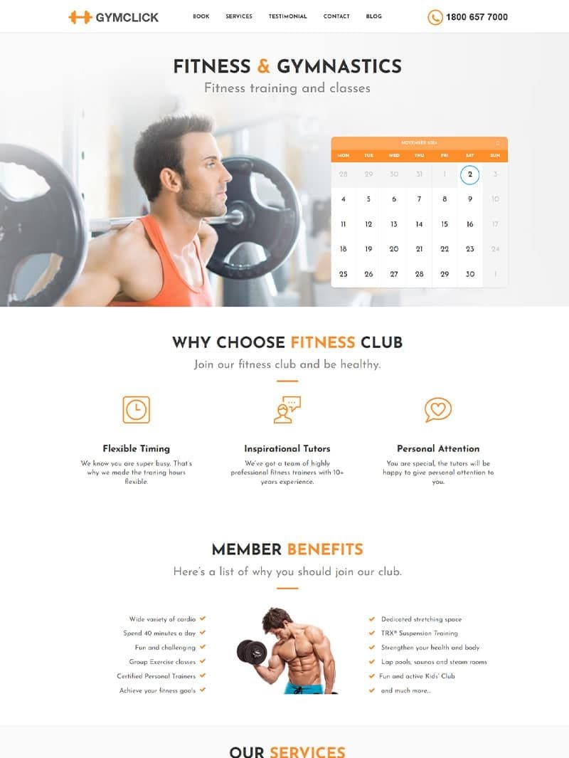 Mediclick Fitness Teması