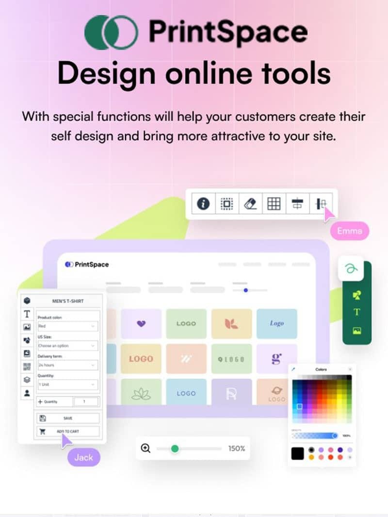 PrintSpace Online Tasarla Özellikli Tema