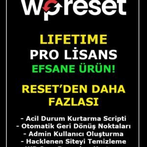 WP Reset Pro Lisansı